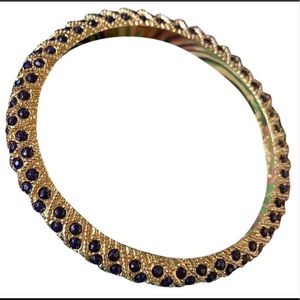 Lilly Pulitzer Navy and Gold Bangle Bracelet